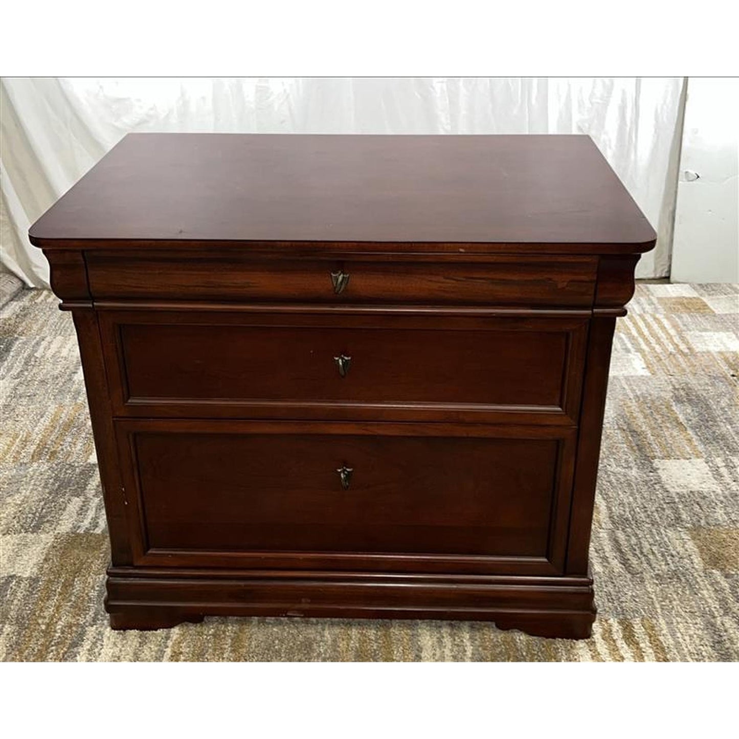 Large Wood Filing Cabinet