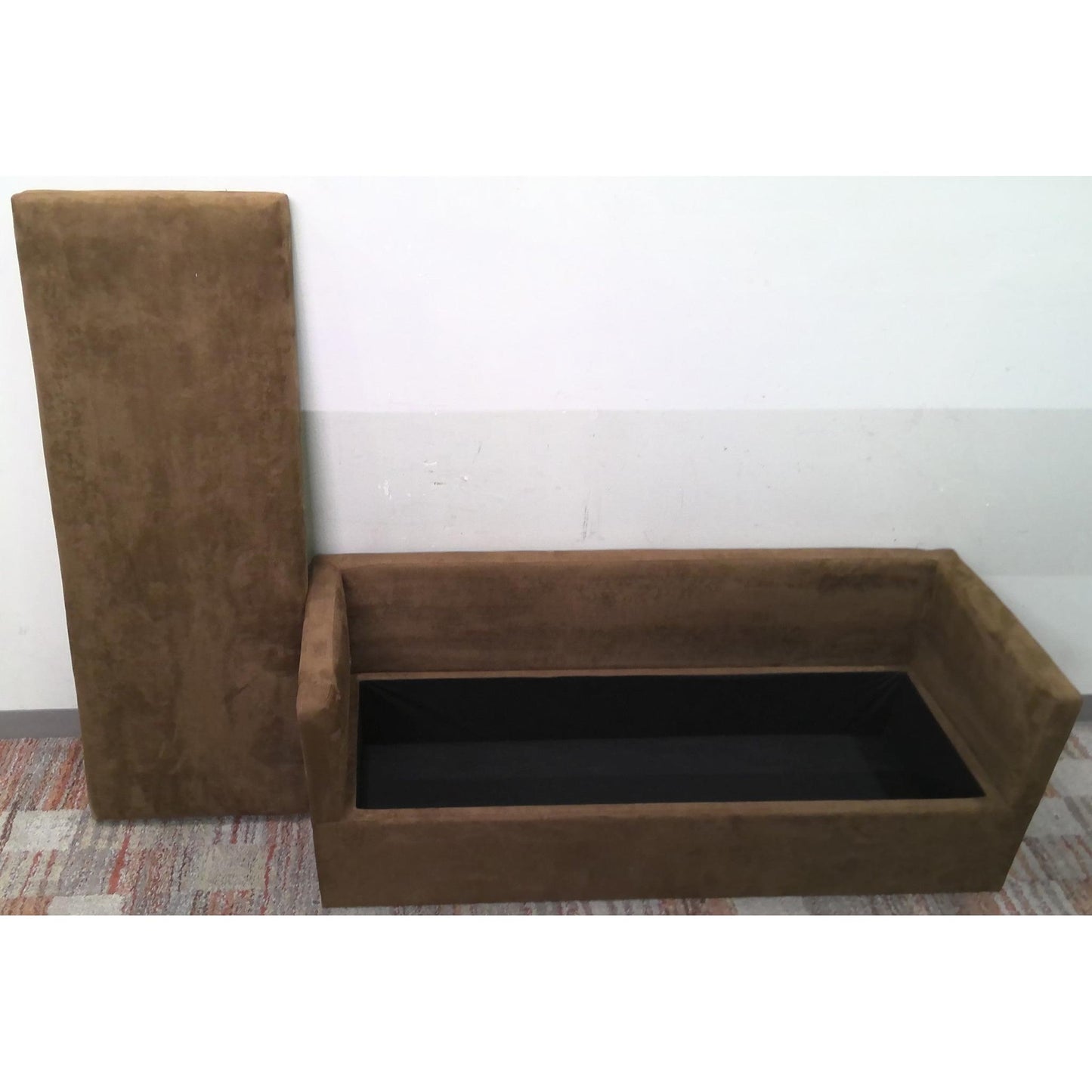 60" Brown Storage Bench