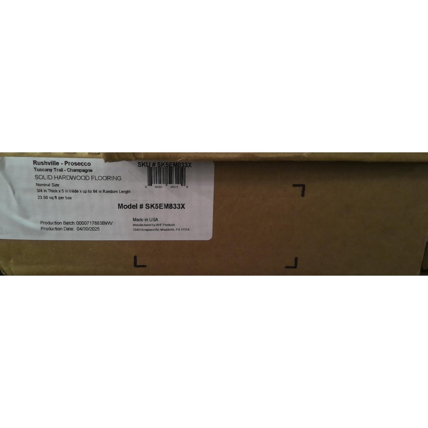 94 Square Feet of Prosecco Hardwood Flooring (4 Boxes)