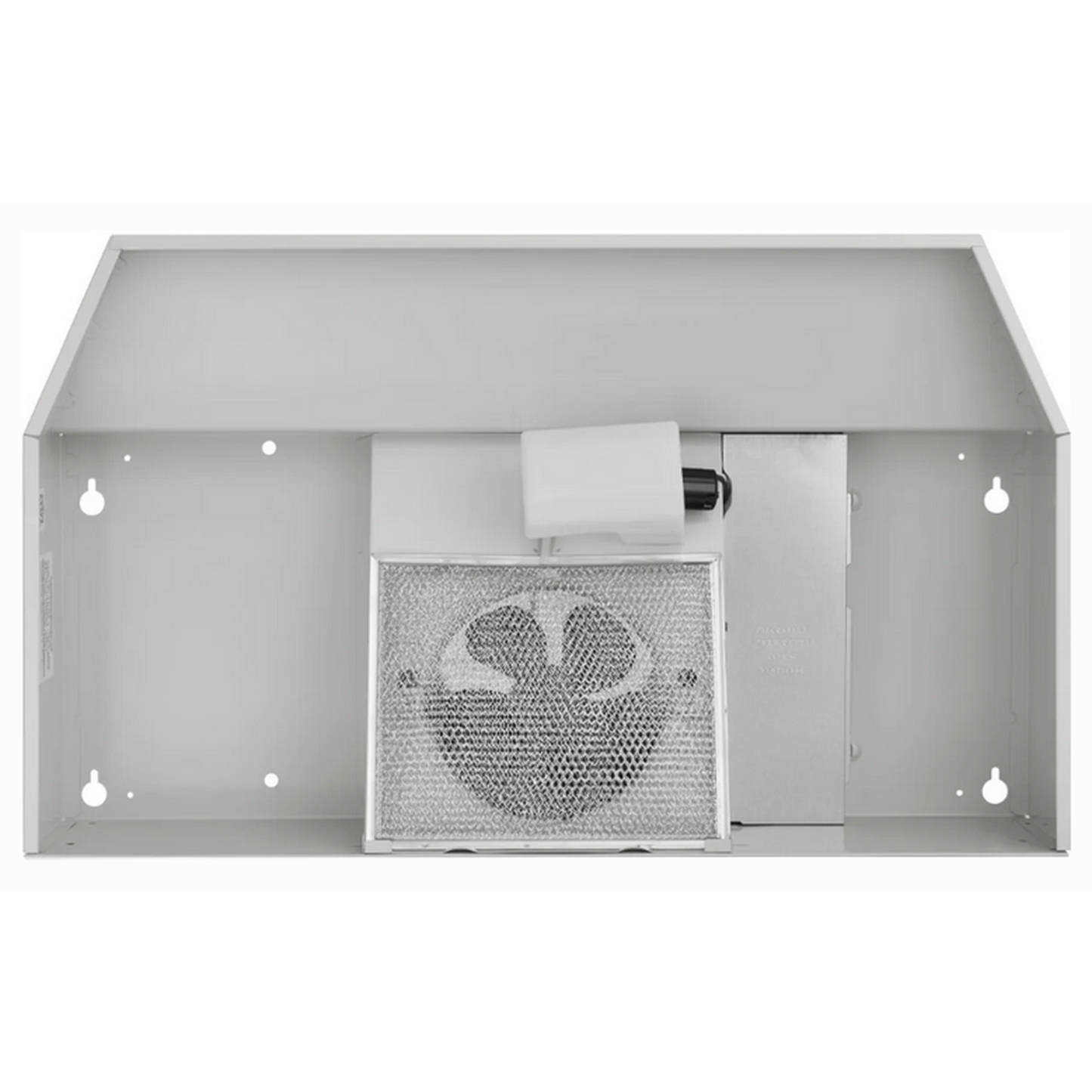 30" White Under-Cabinet Range Hood, bottom
