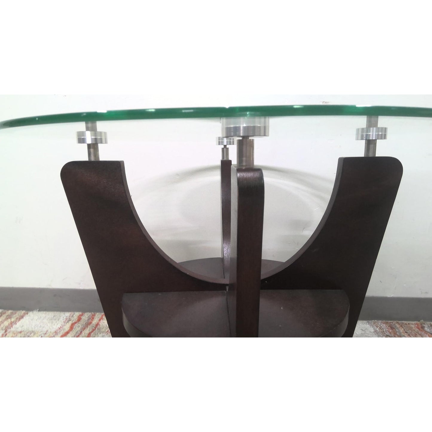 Glass-Top End Table