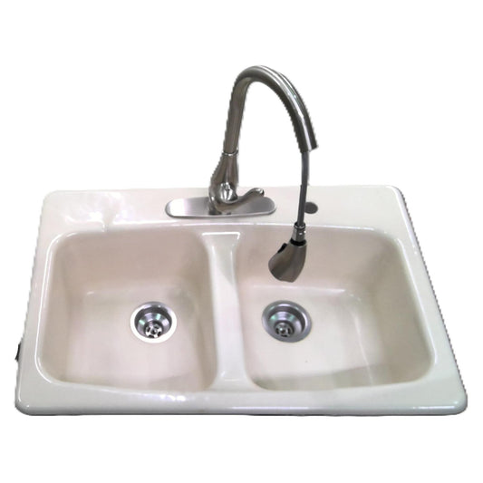 Cast Iron Sink with Faucet