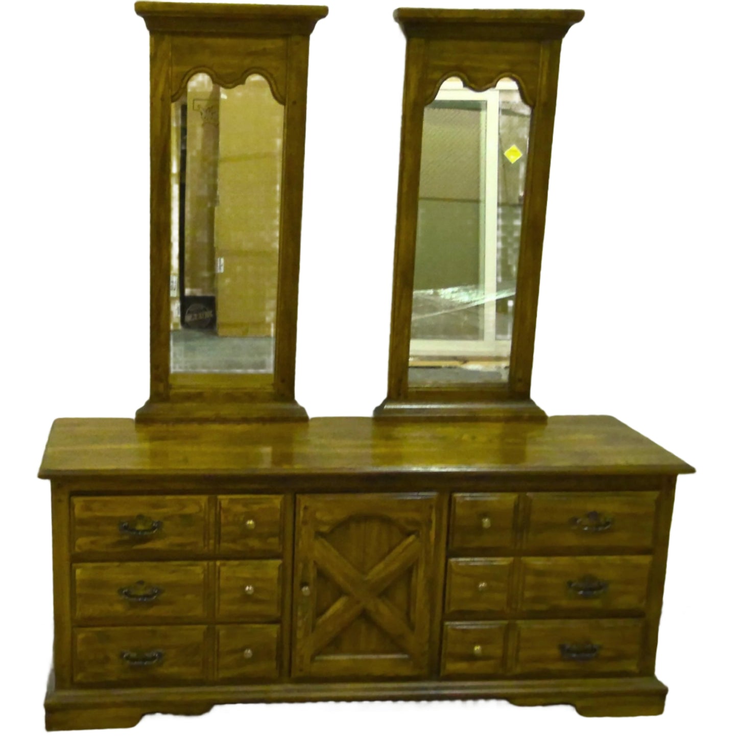 Triple Dresser with Mirrors