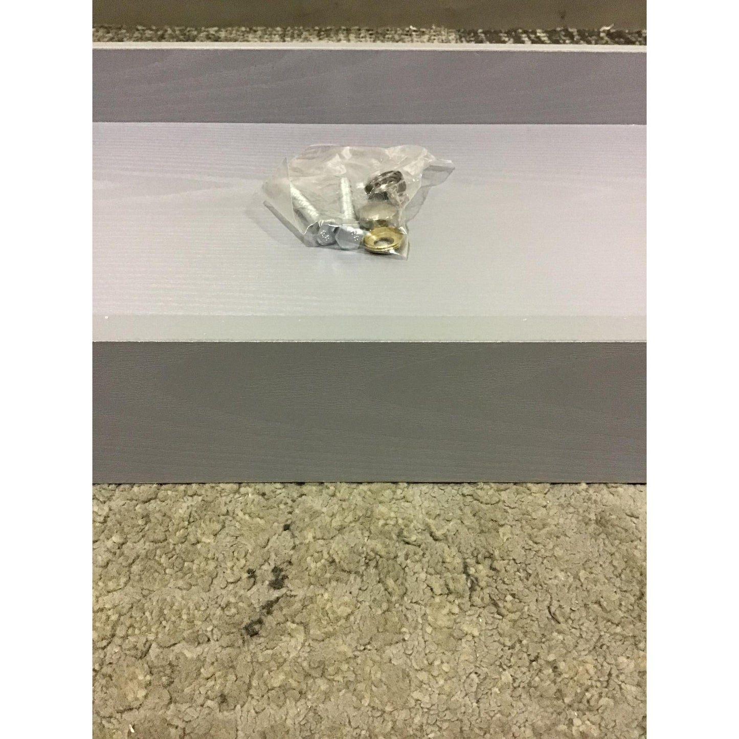 48” Floating Gray Wall Shelf