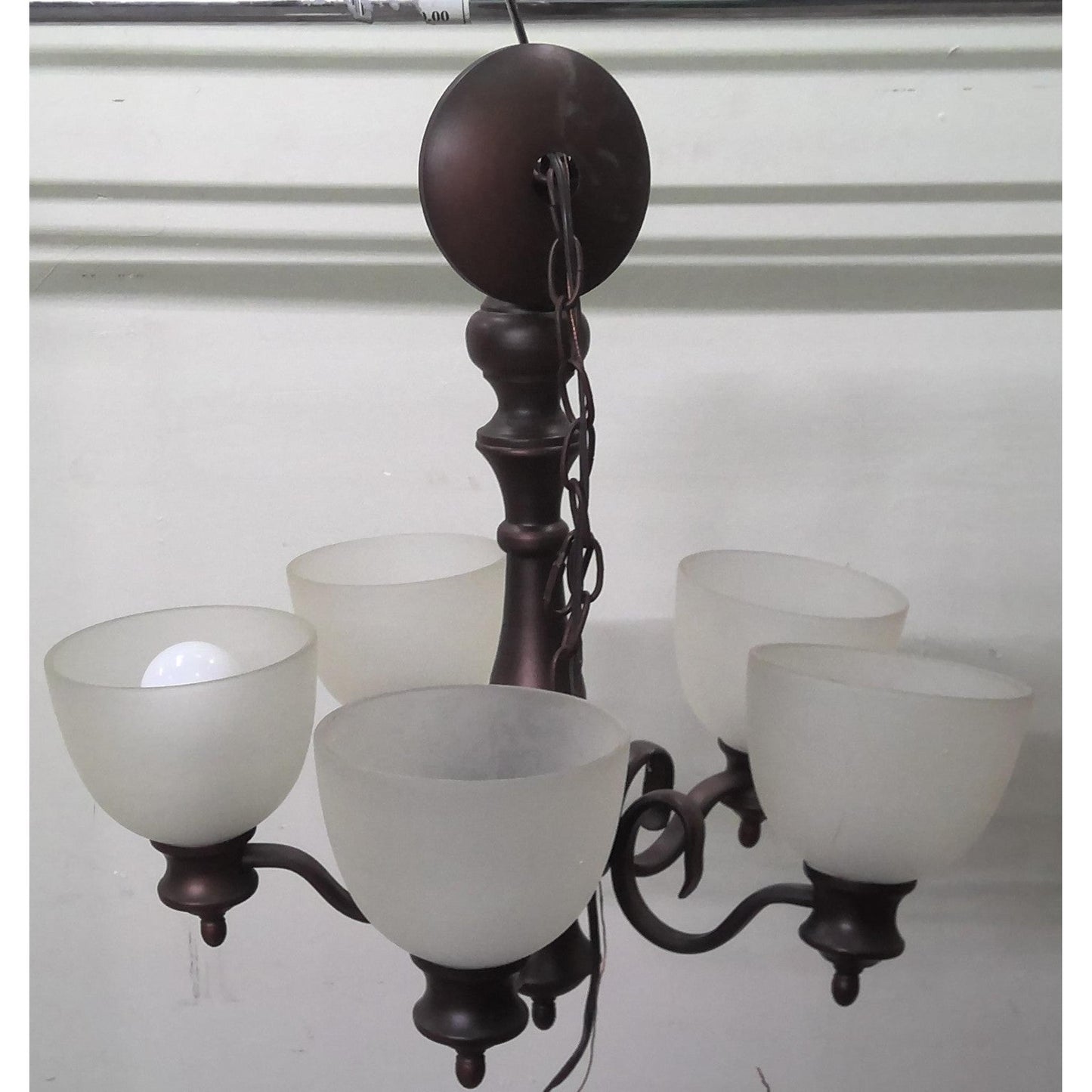 5-Light Bronze Chandelier
