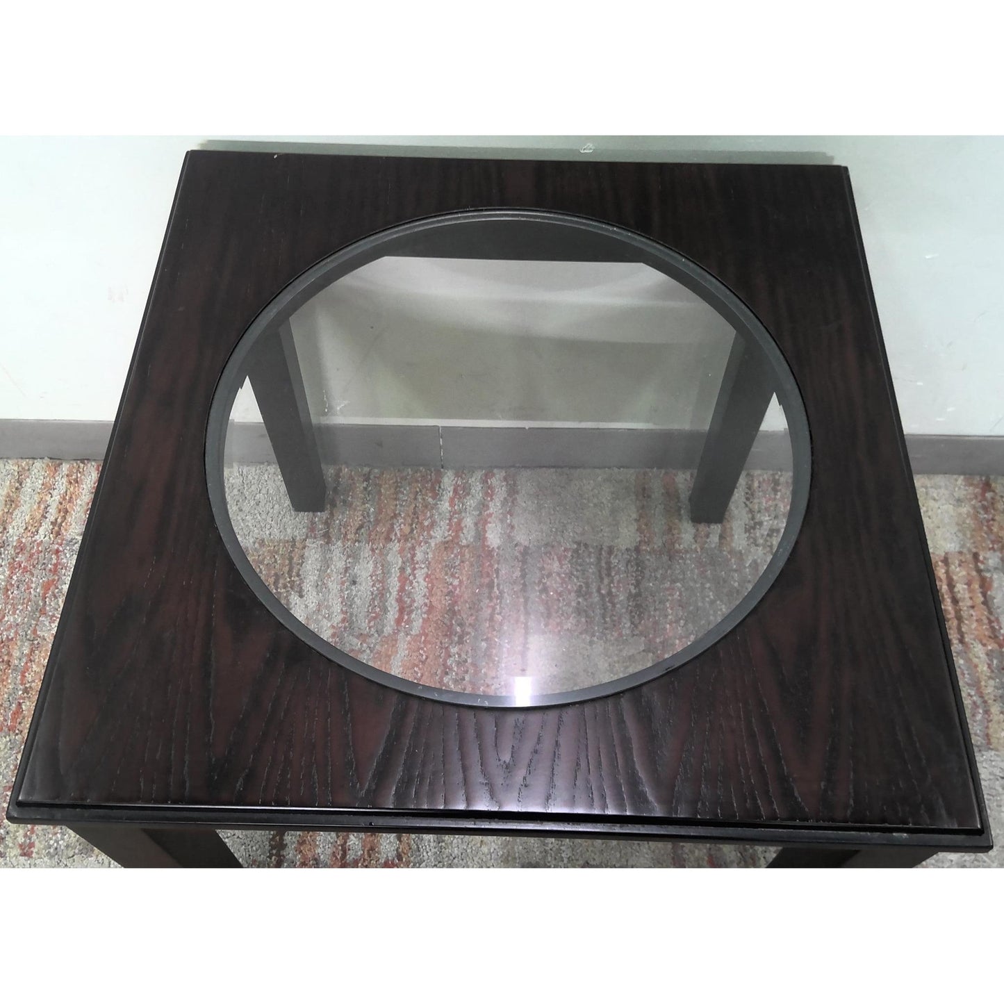 23" Glass Top End Table