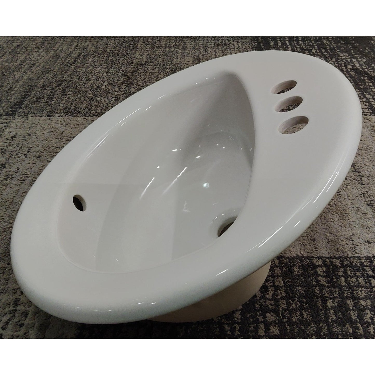 White Porcelain Drop In Sink