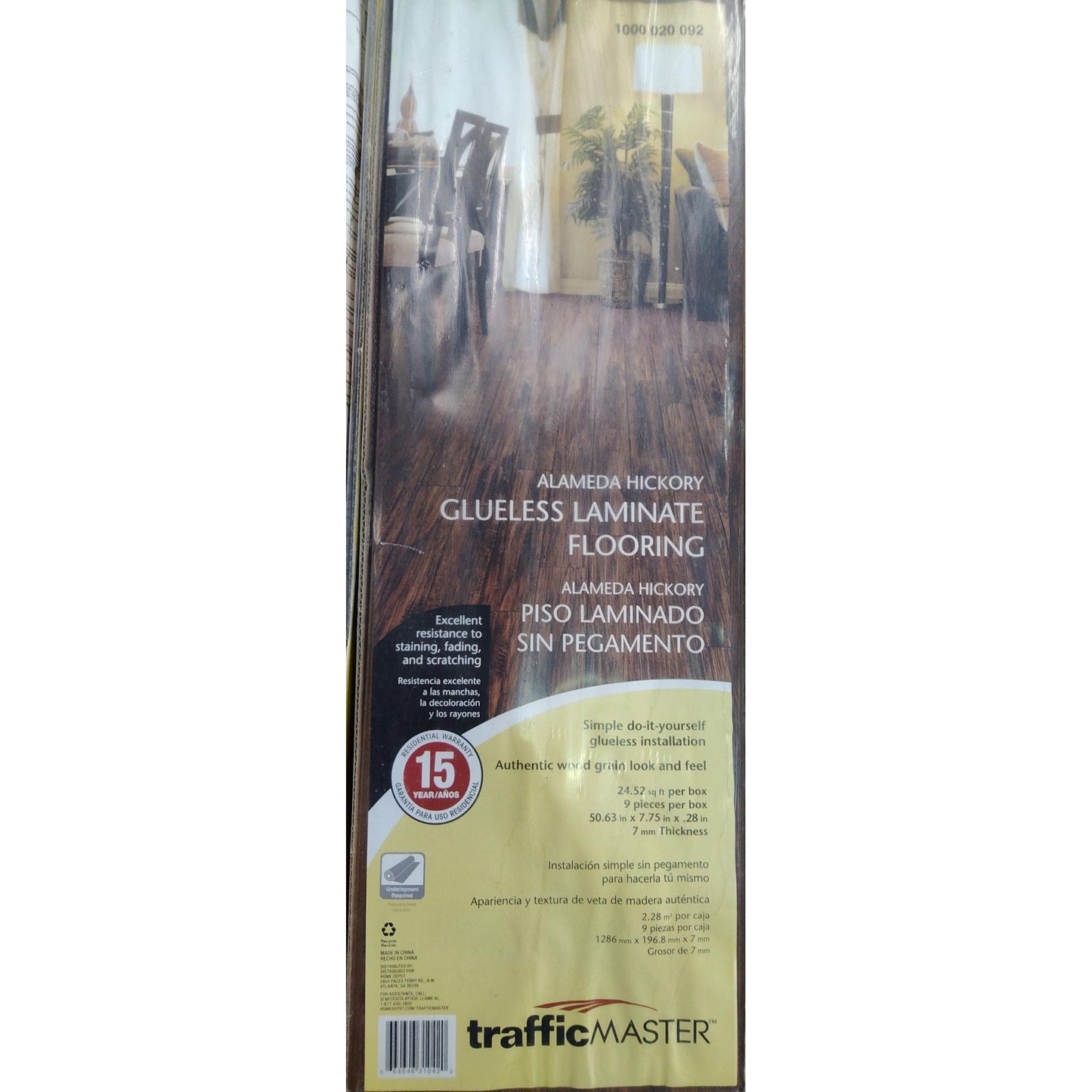 145 Square Feet of Alameda Hickory Laminate Flooring