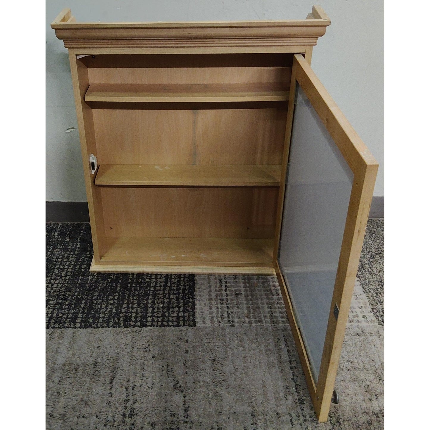 Wood Medicine Cabinet with Mirror