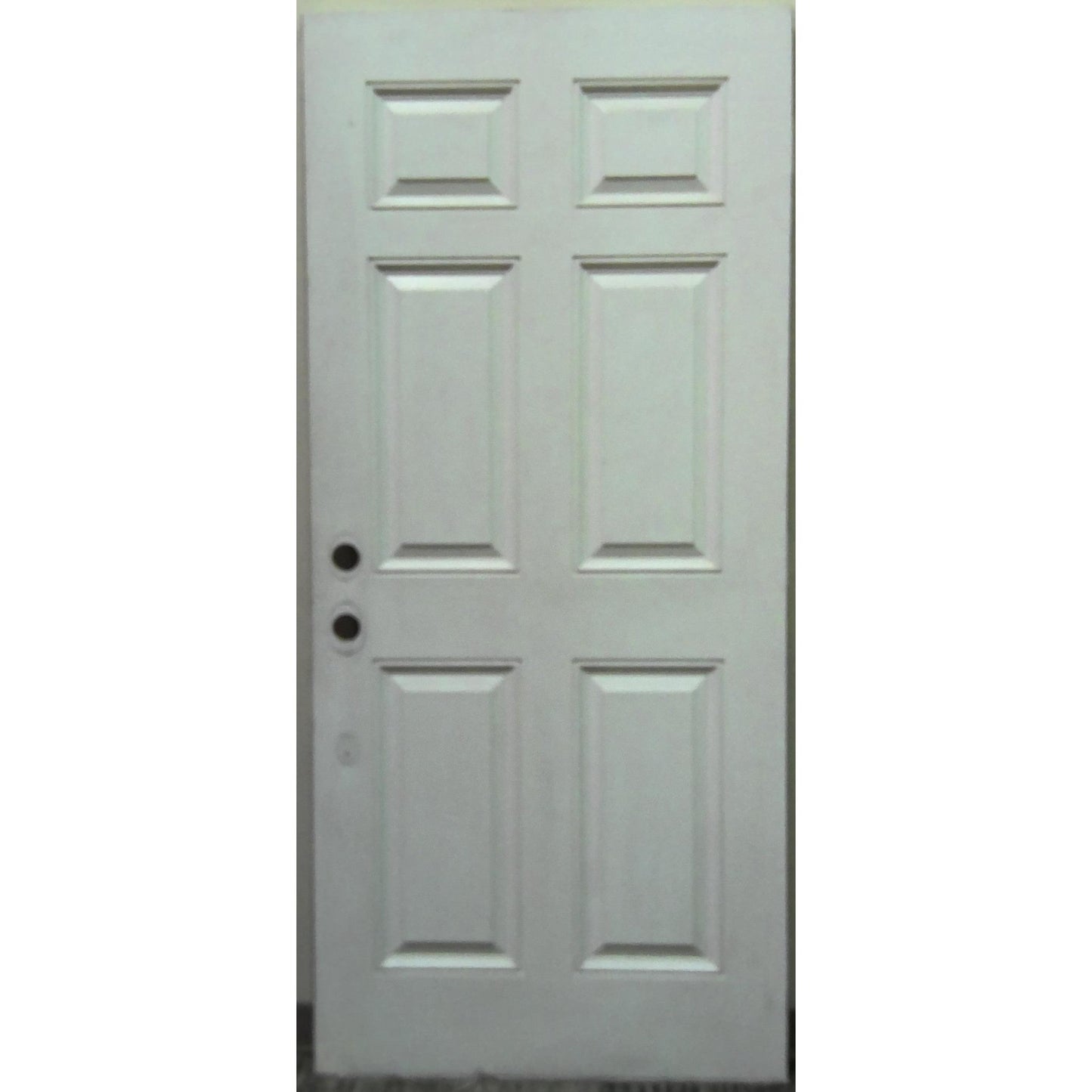 36" x 80" Oak/White 6-Panel Door Slab