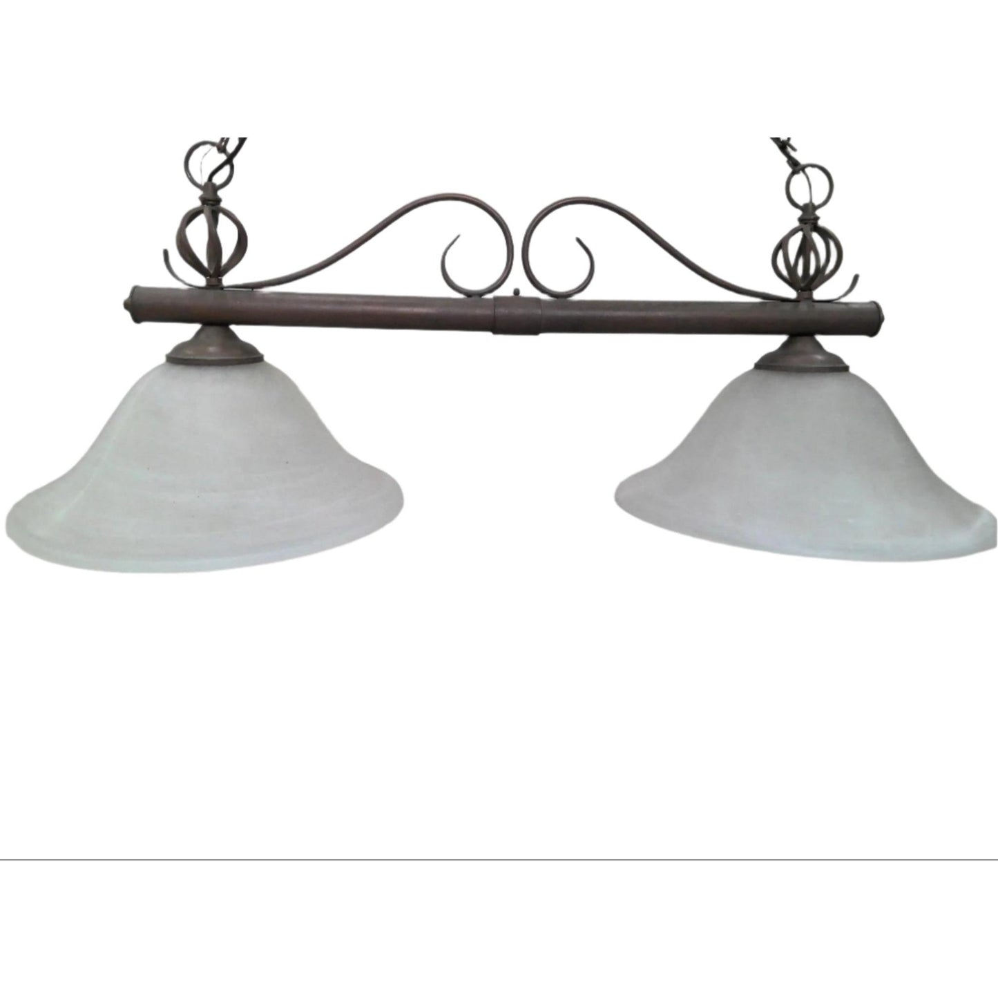 40" 2-Light Island/Billiard Fixture in Aged Bronze