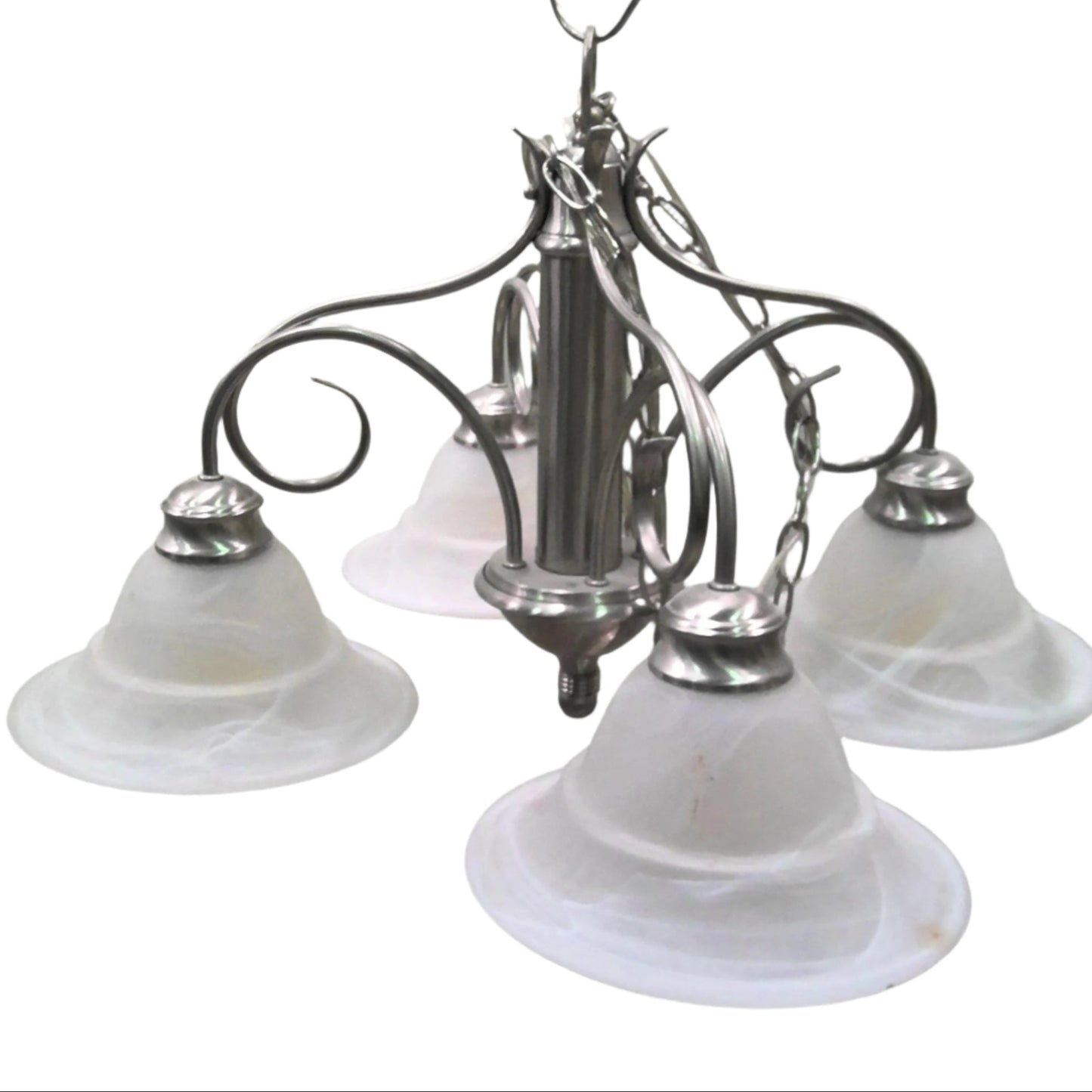 4-Light Brushed Nickel Chandelier