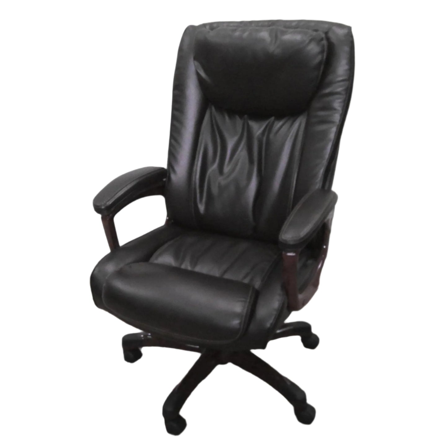 Brown Leather Swivel Executive Chair