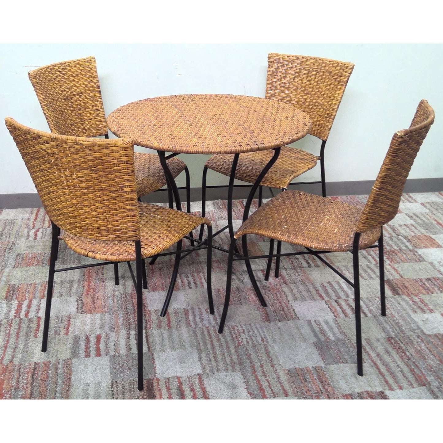 5 Piece Wicker Dining Set