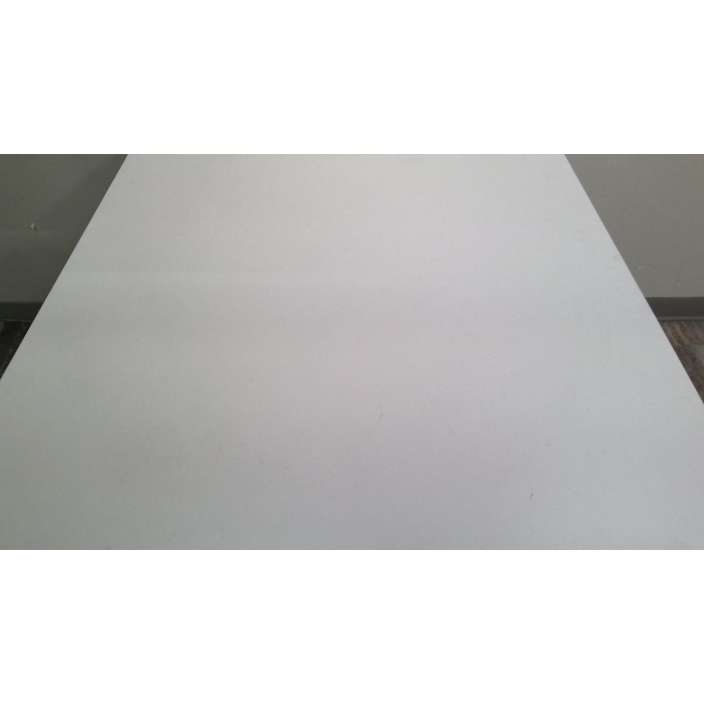 41" White Square Table
