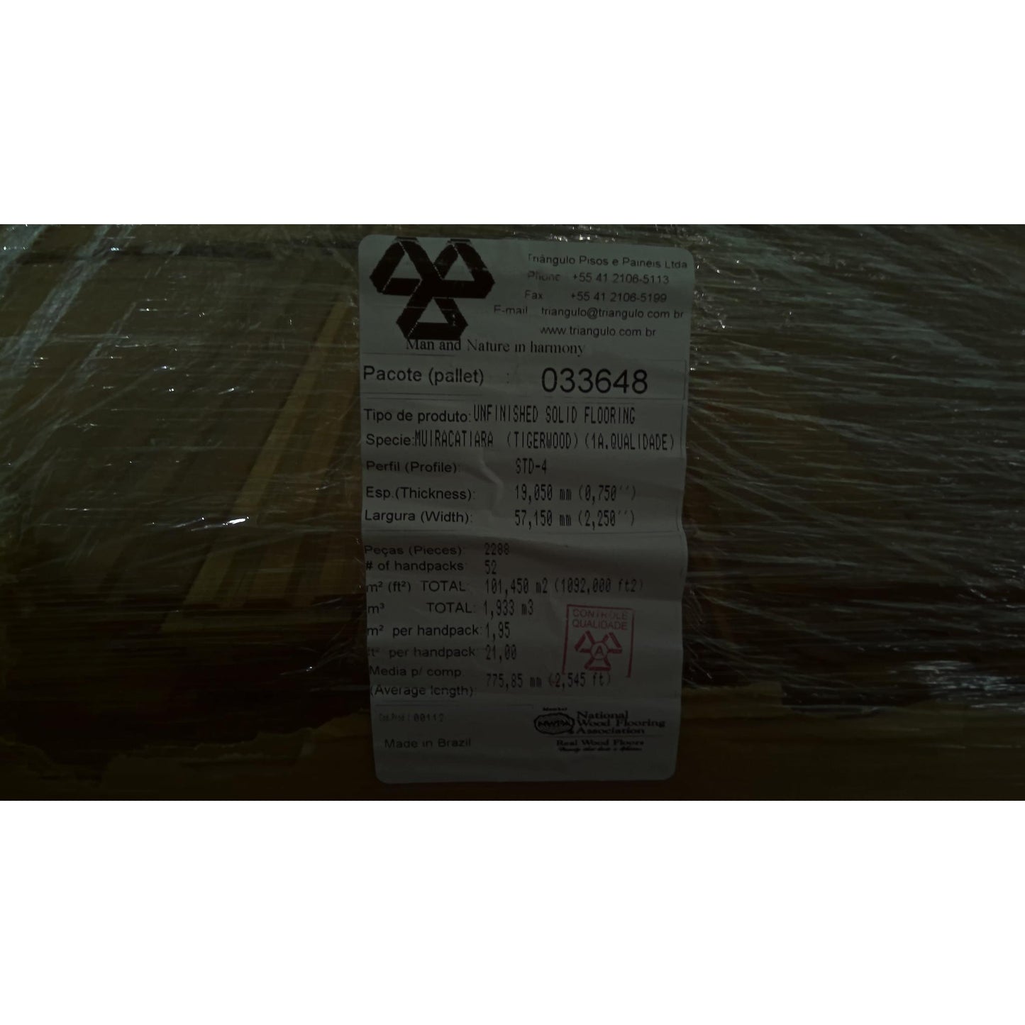 ReStore Select x 650 Square Feet of Tigerwood Unfinished Solid Wood Flooring