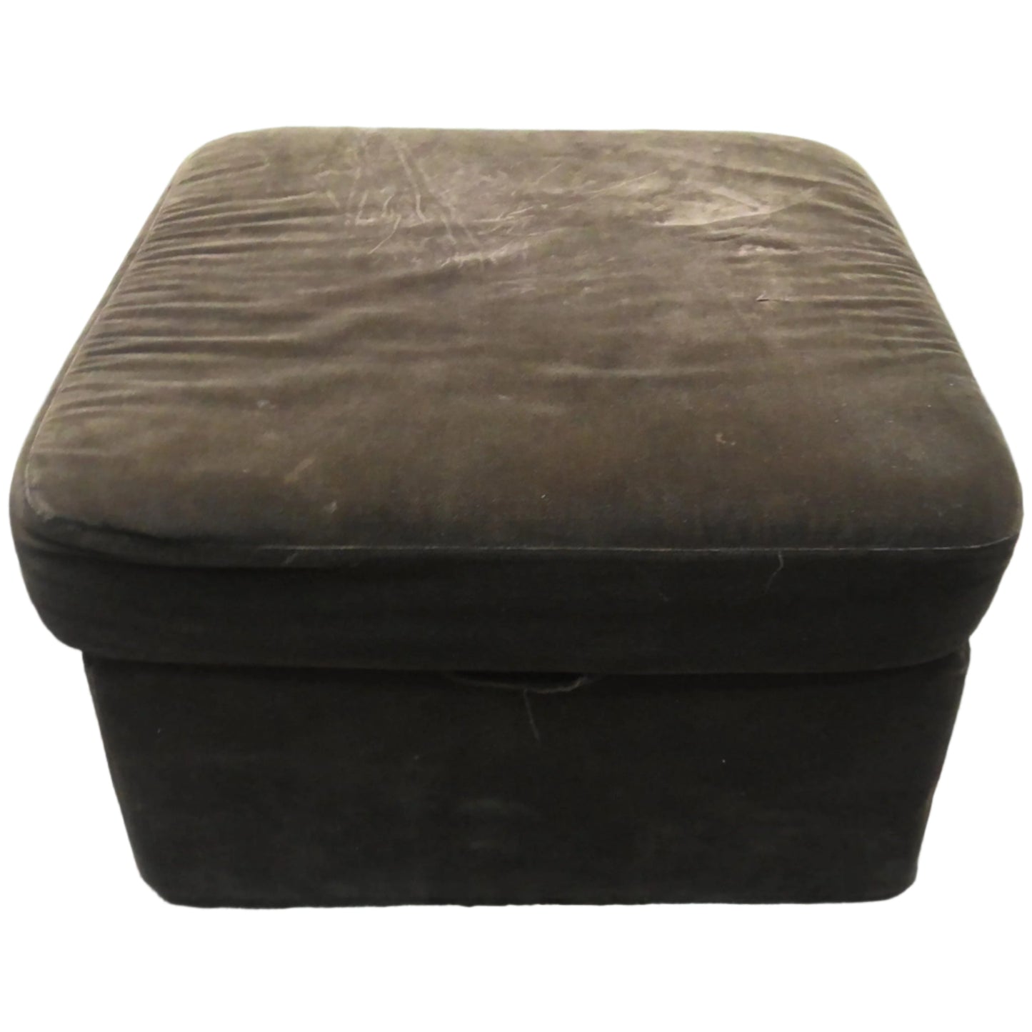 Brown Fabric Ottoman