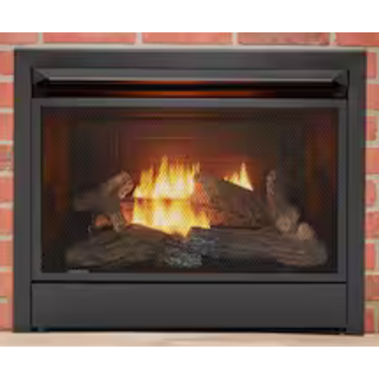 Dual Fuel Ventless Gas Fireplace Insert with Remote Control - 26,000 BTU