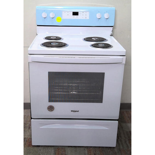 Whirlpool 30-in 4 burners 4.8-cu ft White Freestanding Electric Range