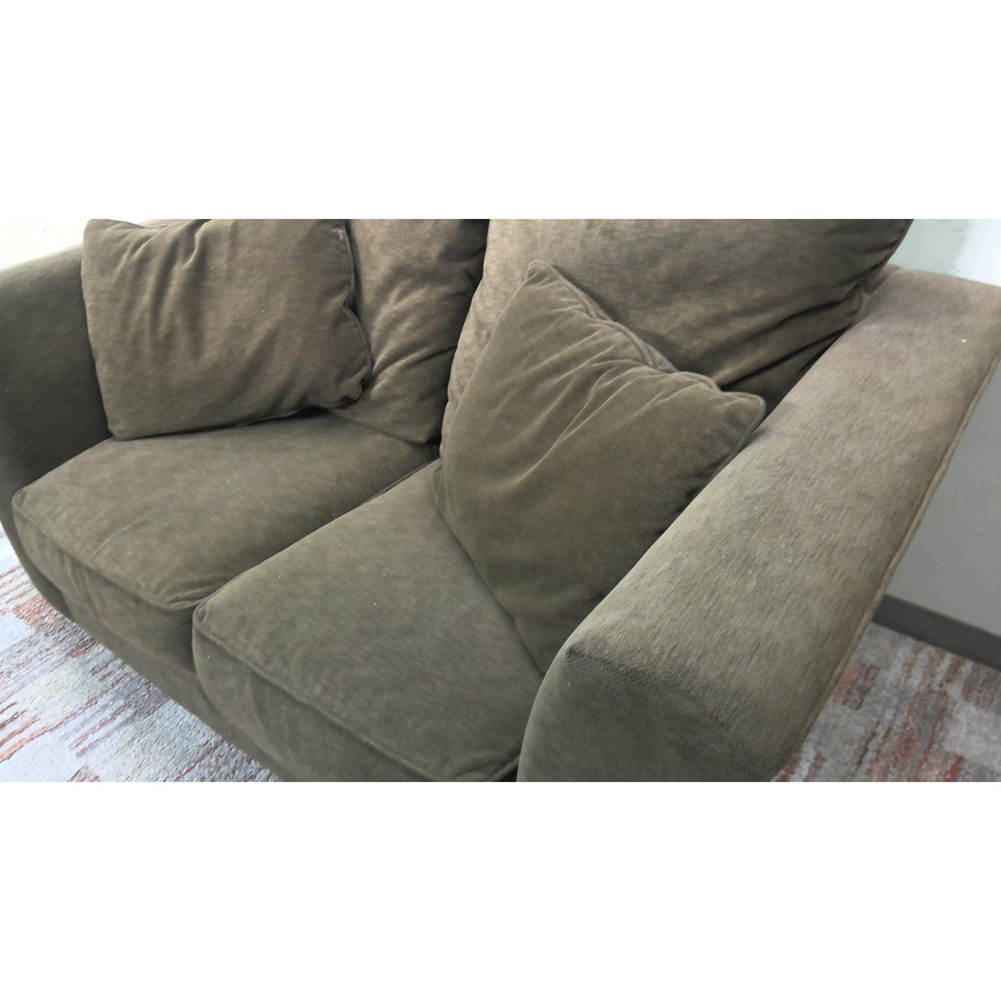 68" Green Loveseat