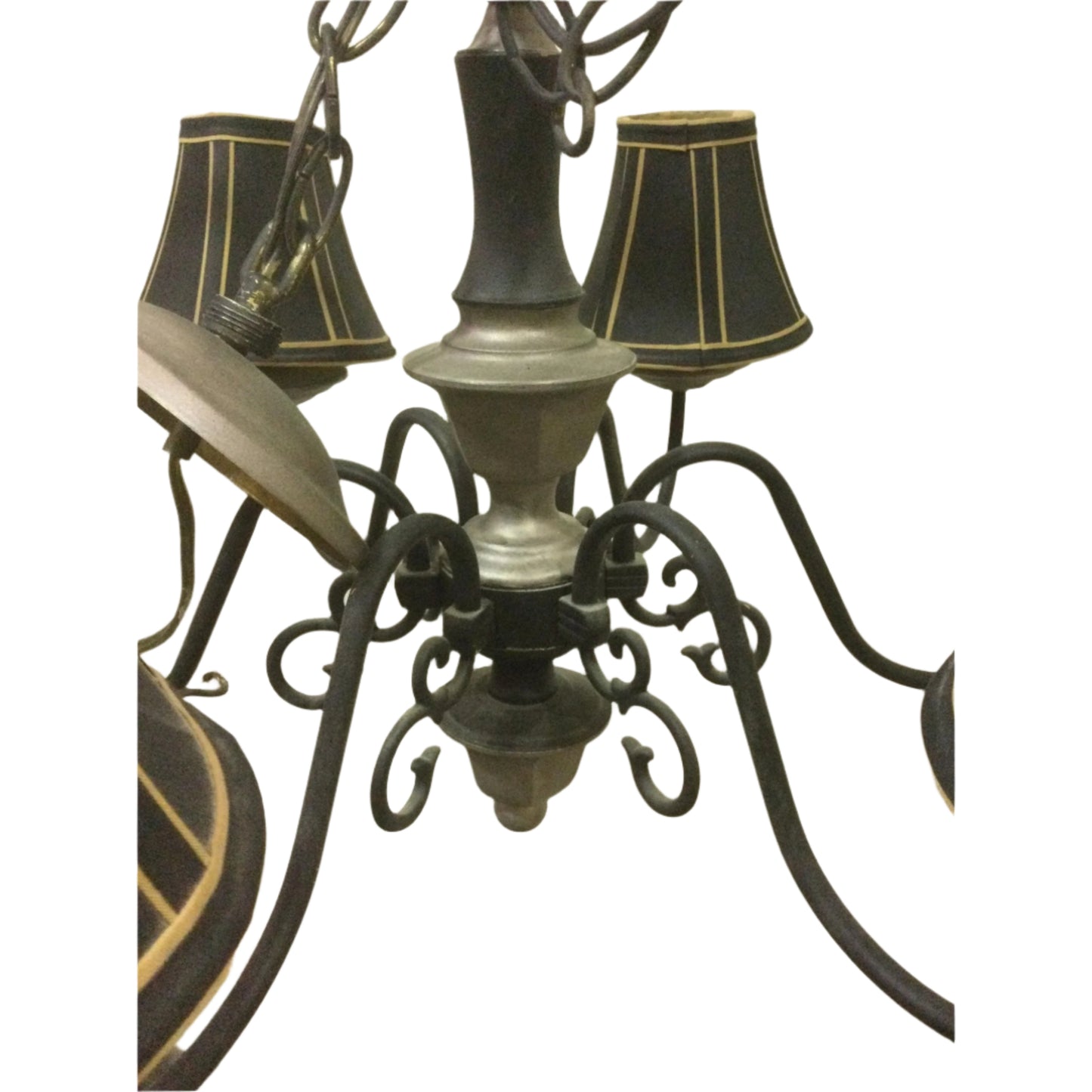 6-Light Chandelier with Fabric Shades
