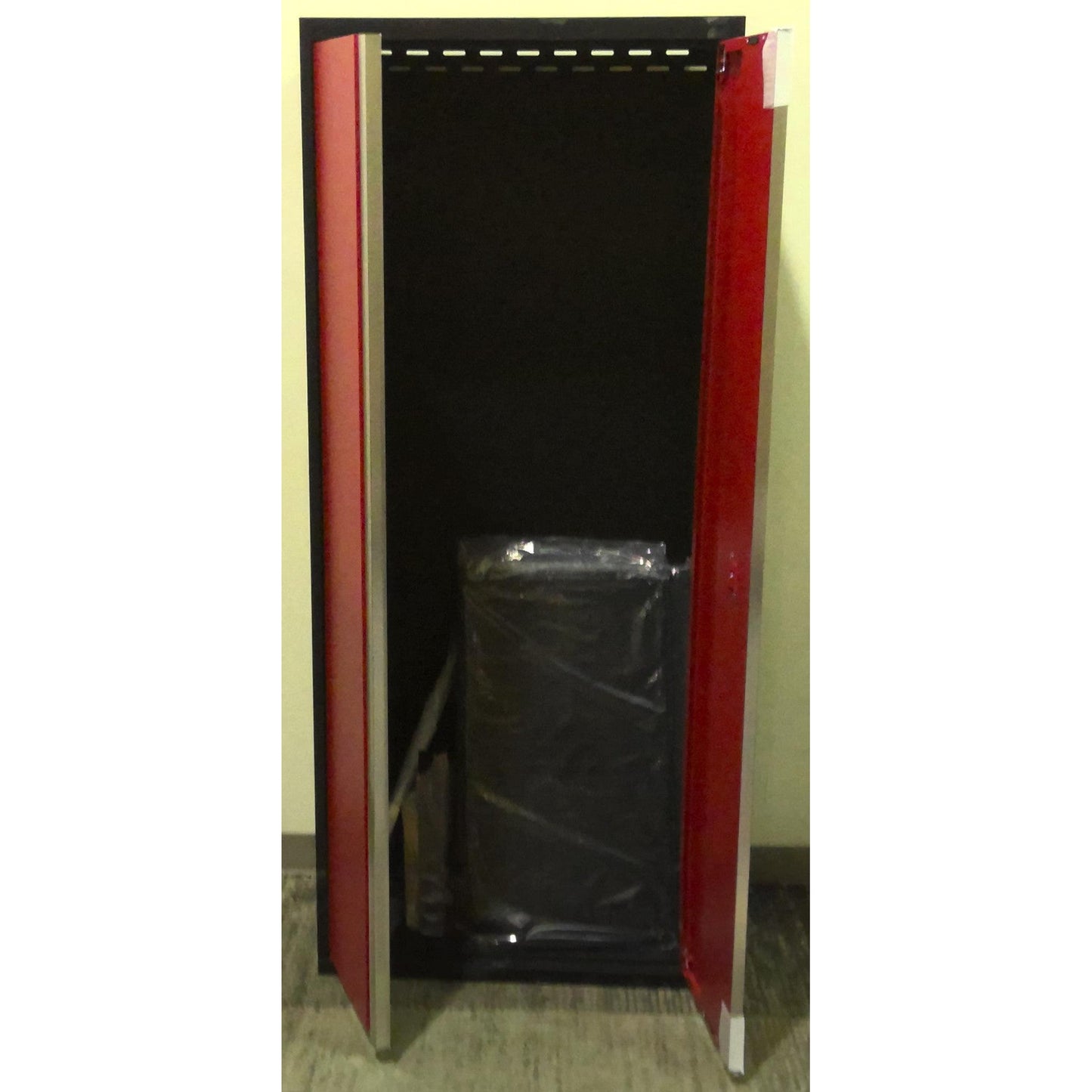 30" x 72" Red and Black Multi-Use Steel Storage Locker