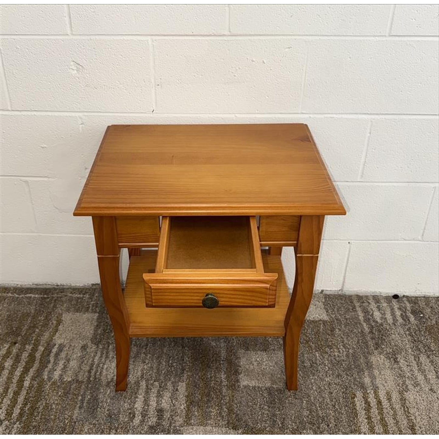 Wood Nightstand w/ Drawer