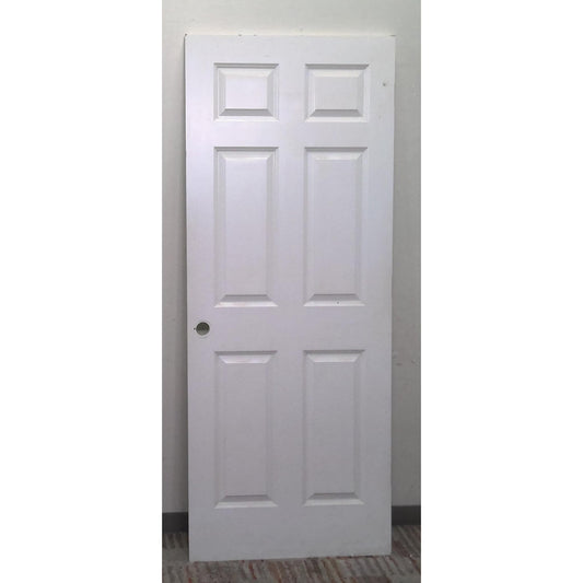 32" x 80" White 6 Panel Door