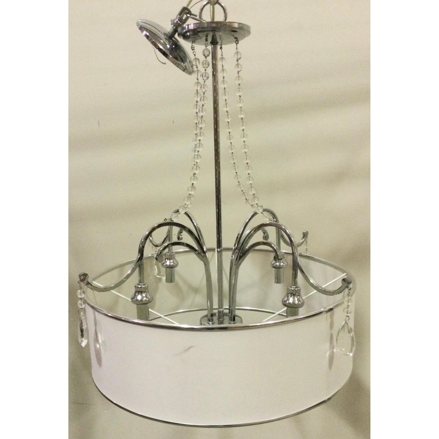 4-Light Chandelier with Drum Shade
