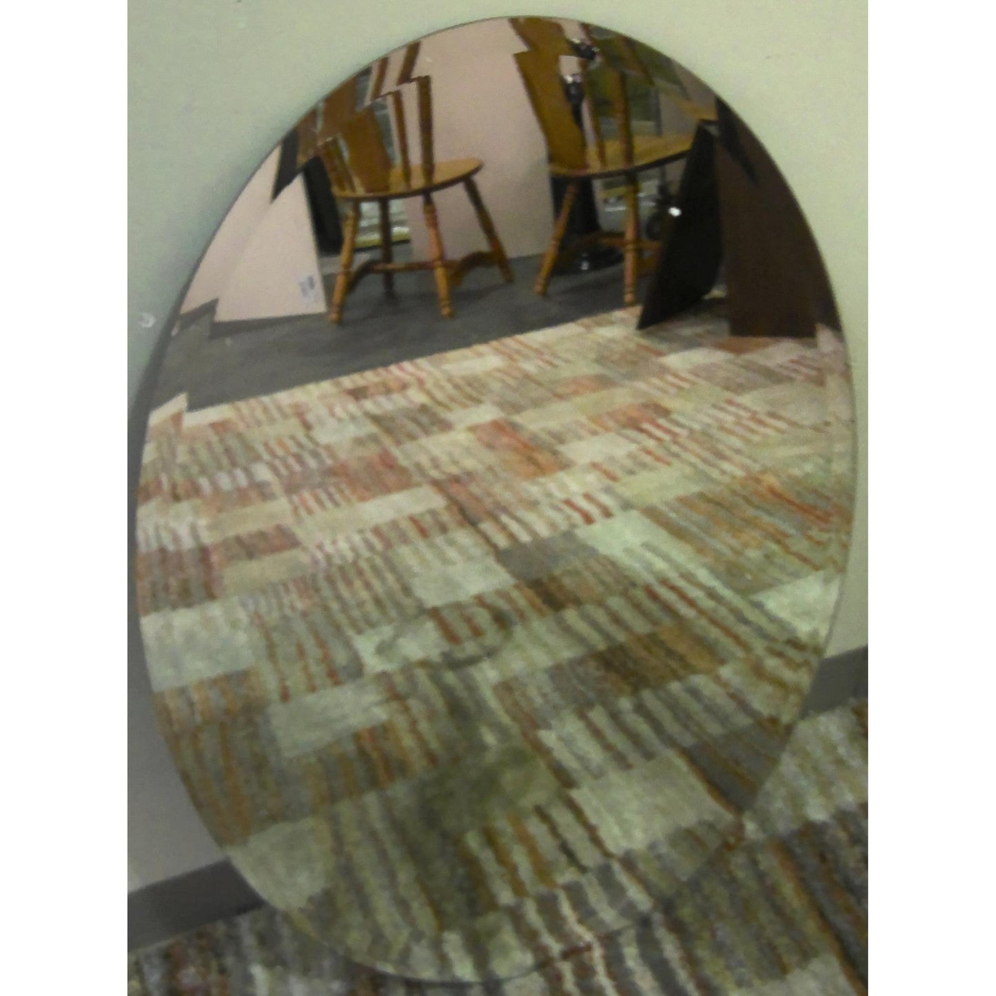 15" Frameless Oval Mirror