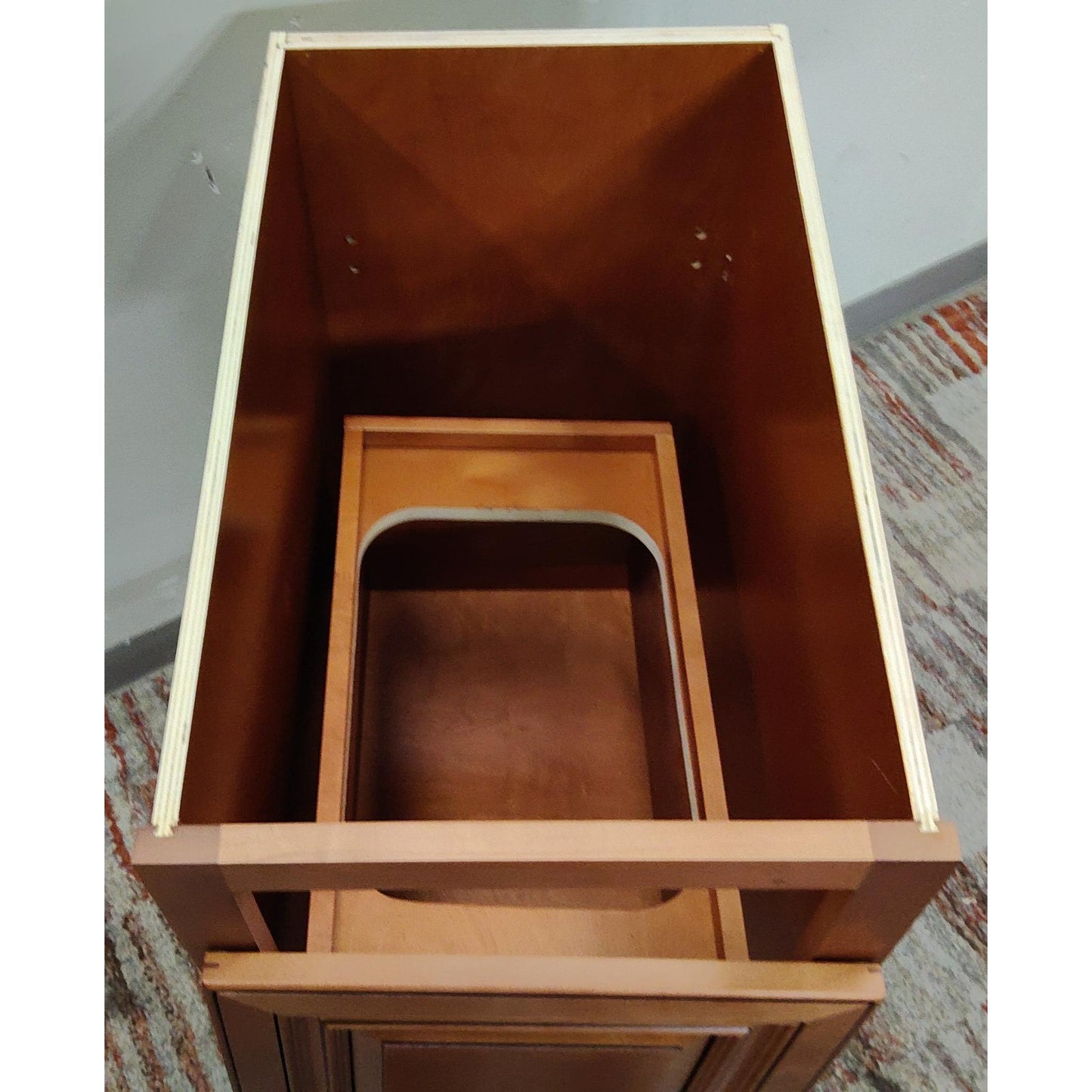 15" Trash Pull Out Base Cabinet RTA