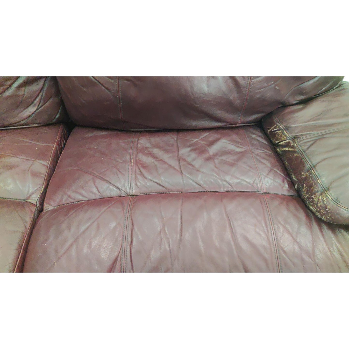 Leather Reclining Sofa