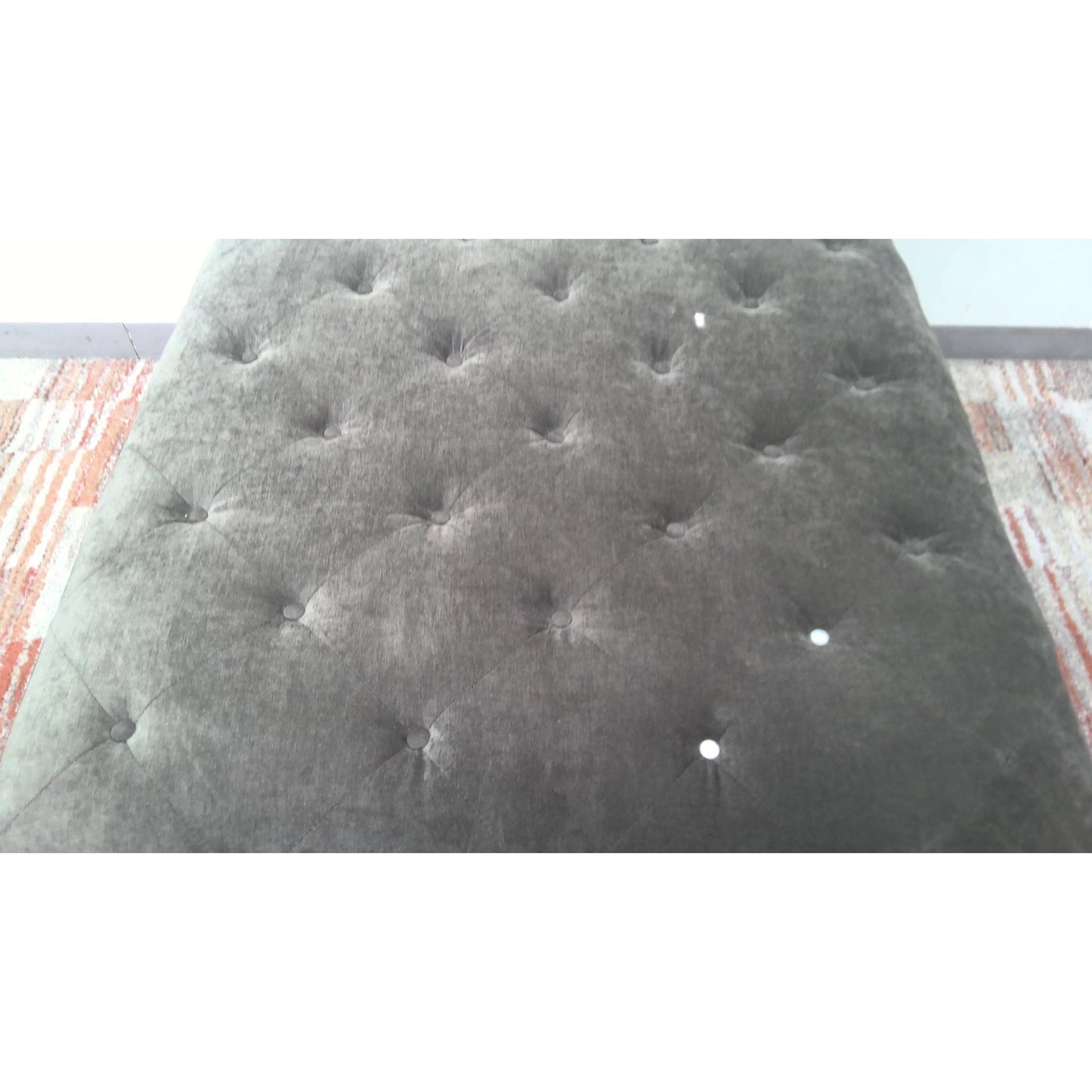 41" Gray Ottoman
