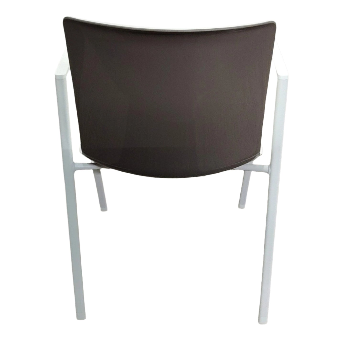 White Polypropylene Guest Chair, back