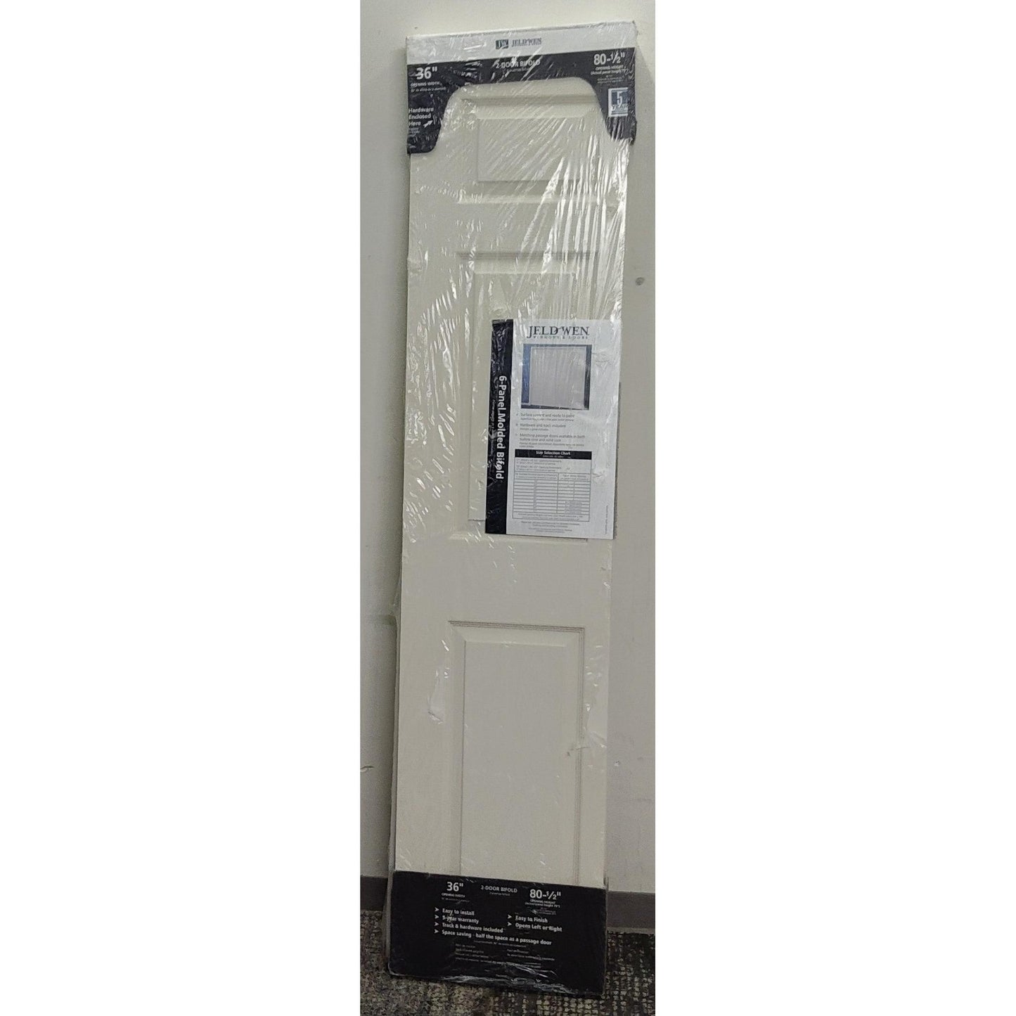36" x 80.5" Bifold Door