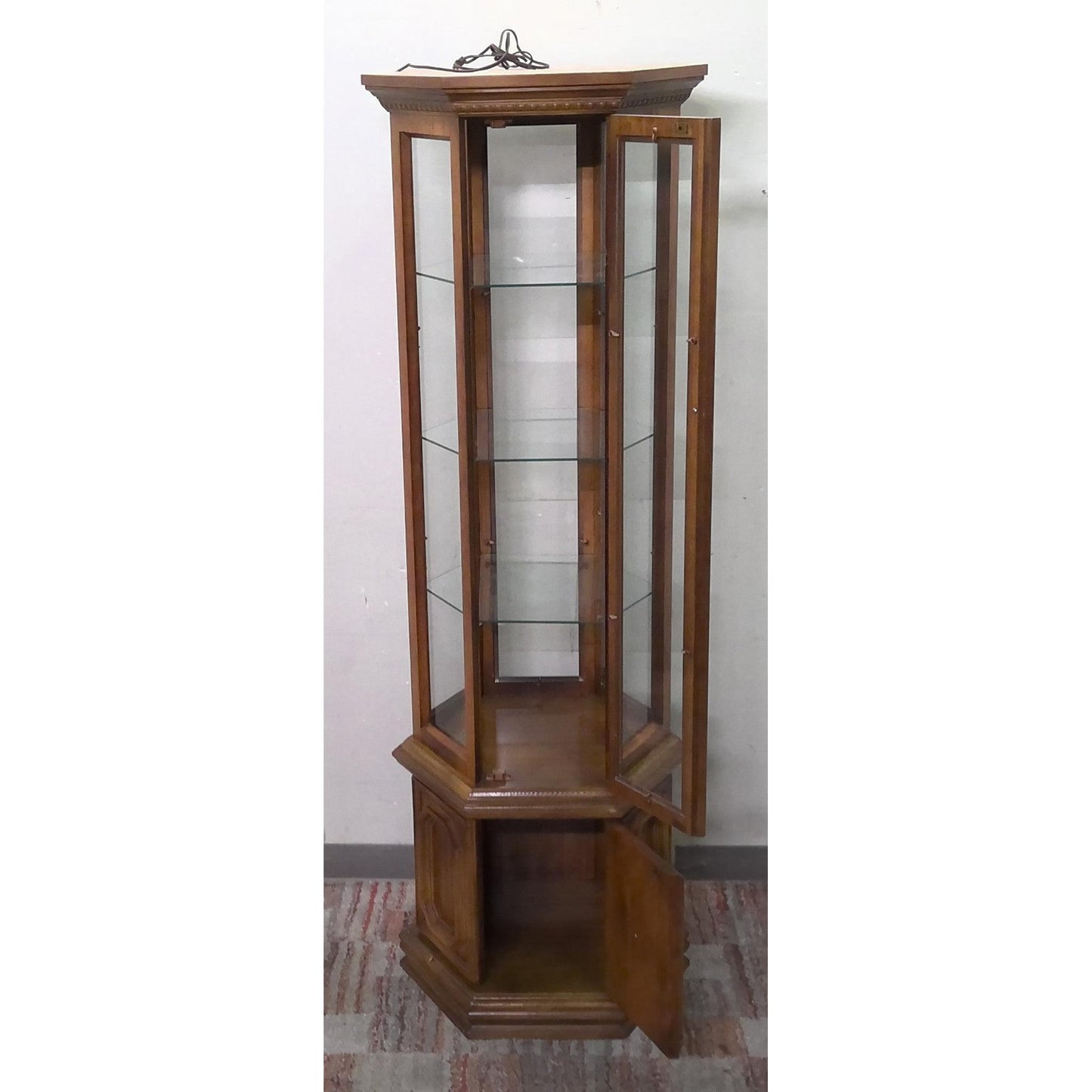 Hexagon Curio Cabinet