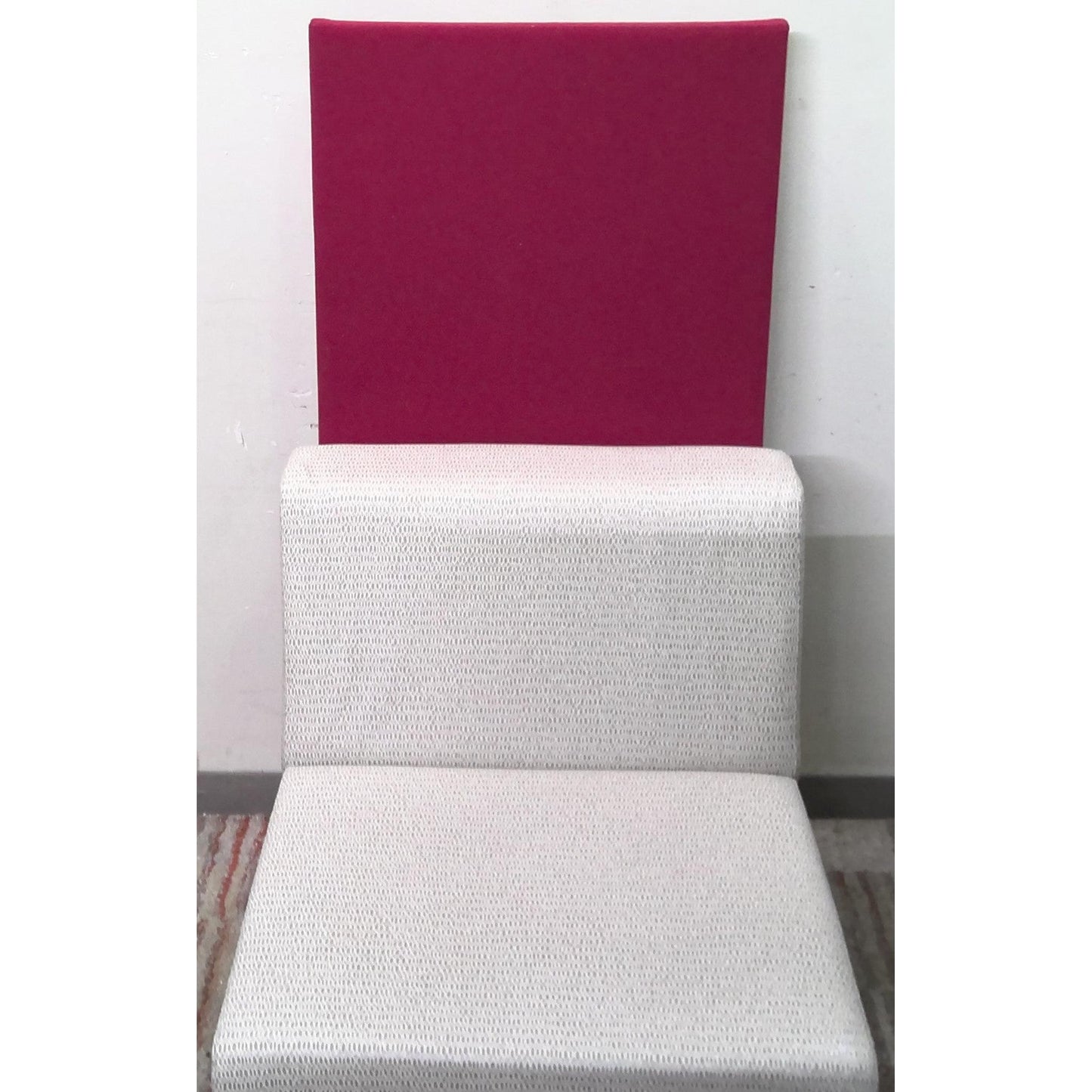 White and Red Office Lounge Chair