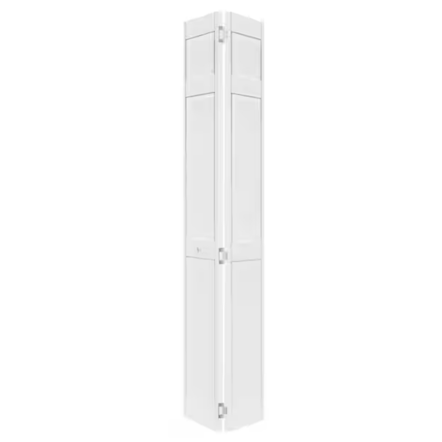 18 in. x 80 in. 6-Panel White PVC Composite Interior Bi-Fold Door