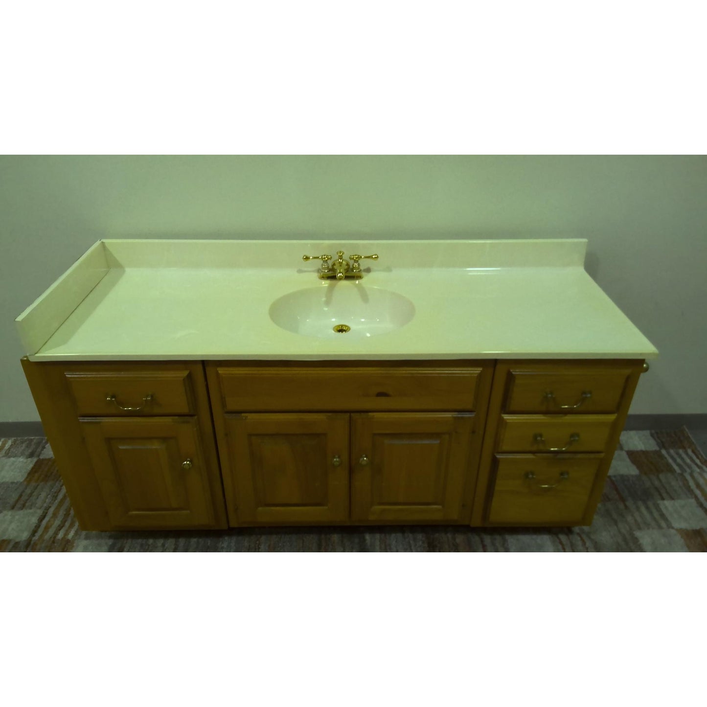 66"W Vanity Top with 3 Base Cabinets