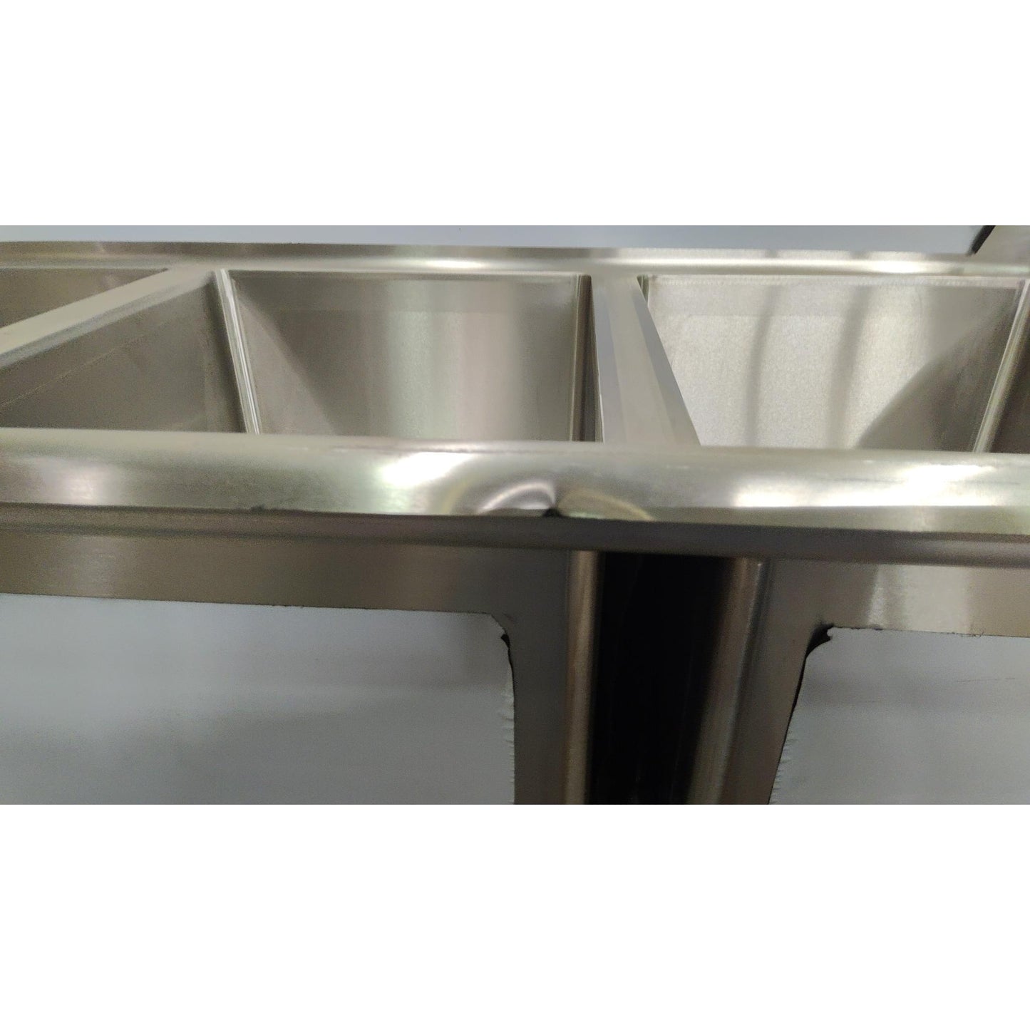 63" 3 Compartment Stainless Steel Service Sink