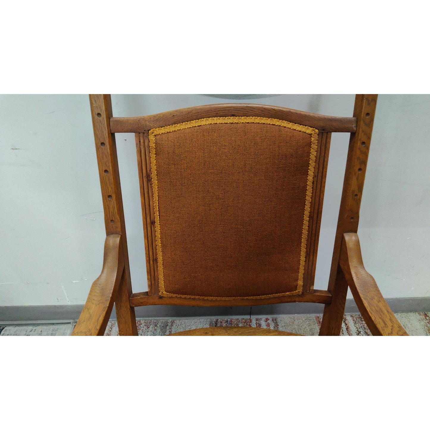 Antique Carved Victorian Platform Rocking Chair