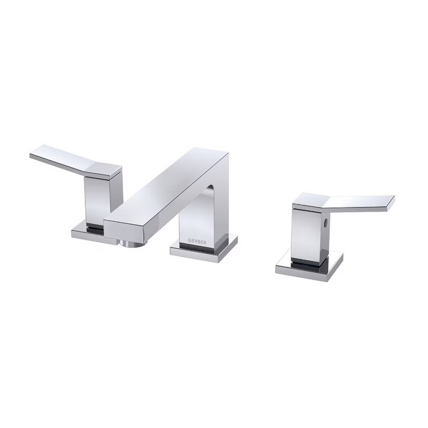 Two Handle Widespread Bathroom Faucet with Metal Touch-Down Drain