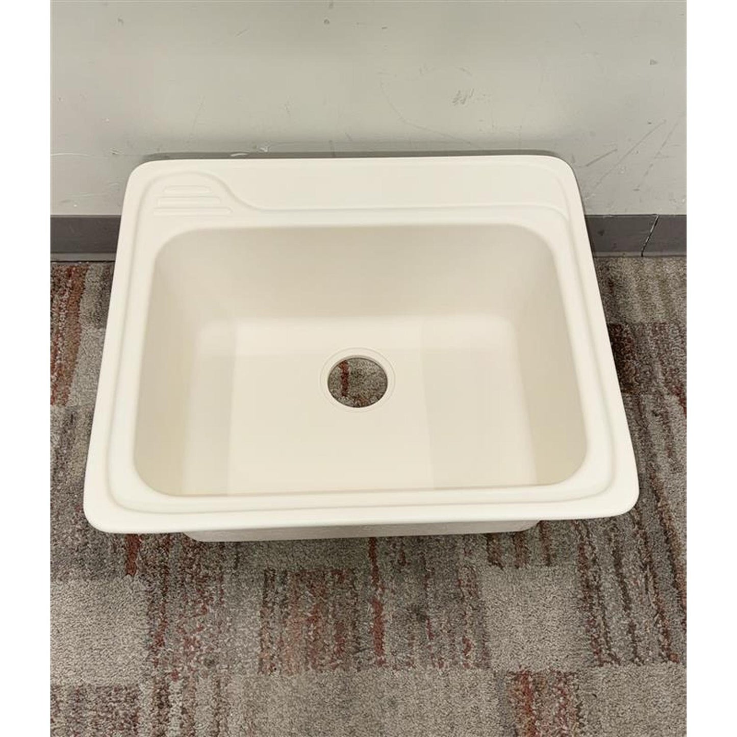 White Elkay Single Bowl Drop-in Sink