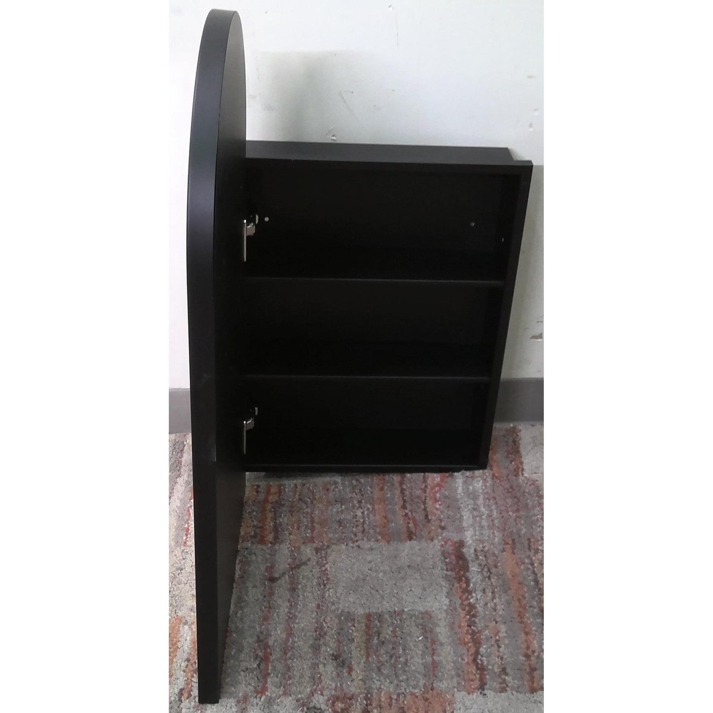 Black Mirrored Medicine Cabinet