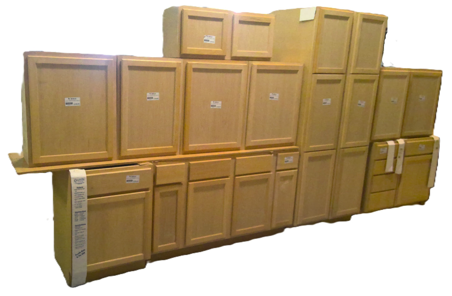 13-Piece Unfinished Red Oak Cabinet Set