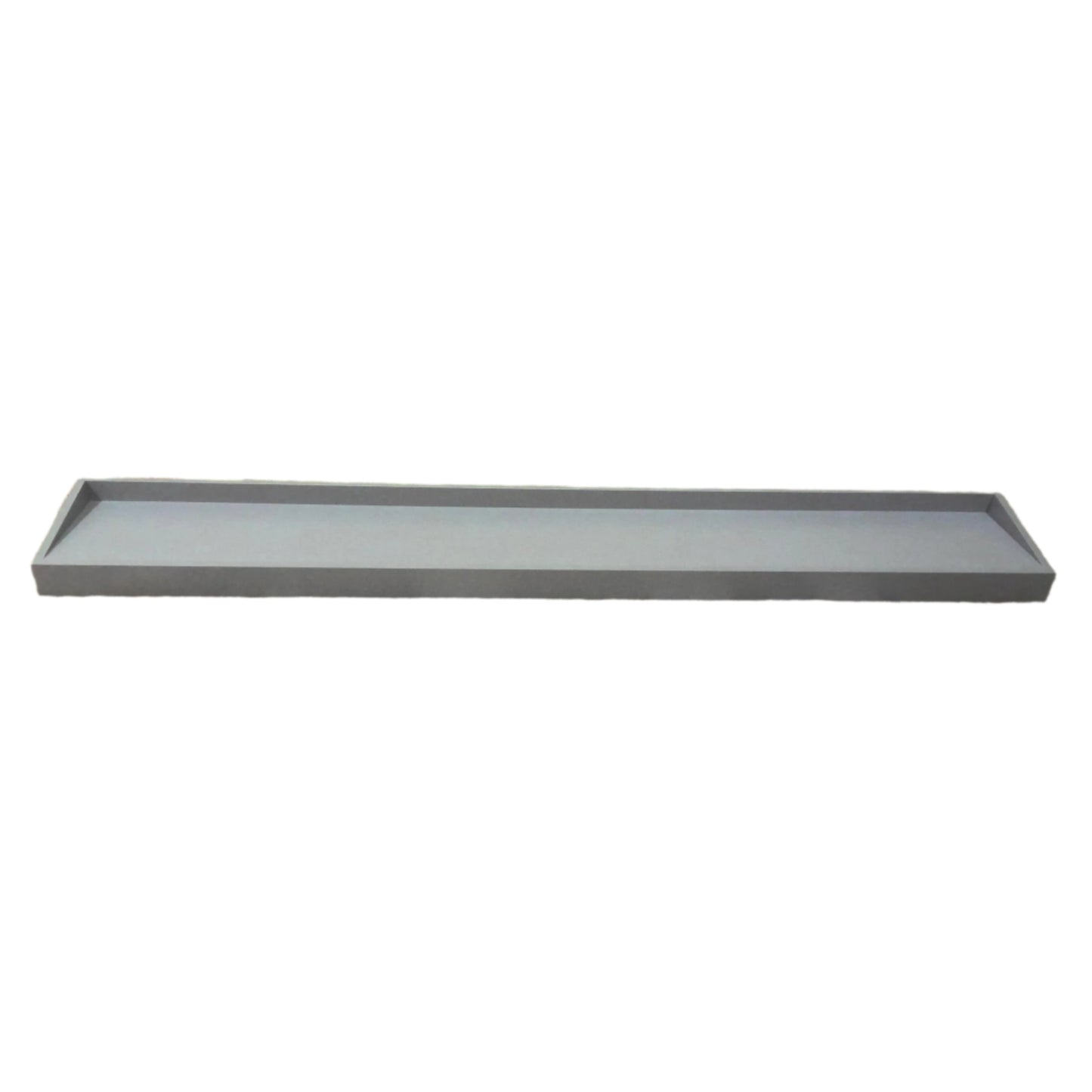 72" Floating Gray Wall Shelf