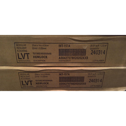 131 Square Feet of Hemlock Vinyl Flooring (5 Boxes)