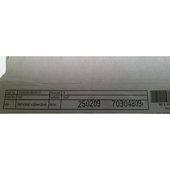 145 Square Feet of Vinyl Flooring (6 Boxes)