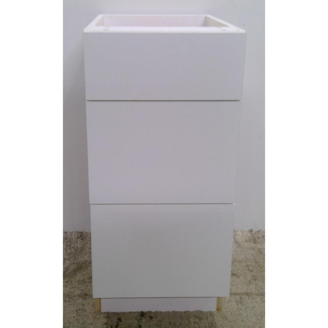 15" White 3-Drawer Plywood Base Cabinet (Added 08/15/2026)