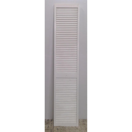 16" x 77" White Louver Door